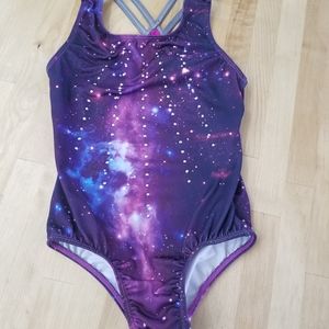 Girls Leotard - Galaxy gymnastic suit size S (6/6x)